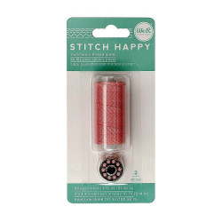 We R Memory Keepers thread stitch happy filo bobina colore rosa 2 pezzi 100 metri