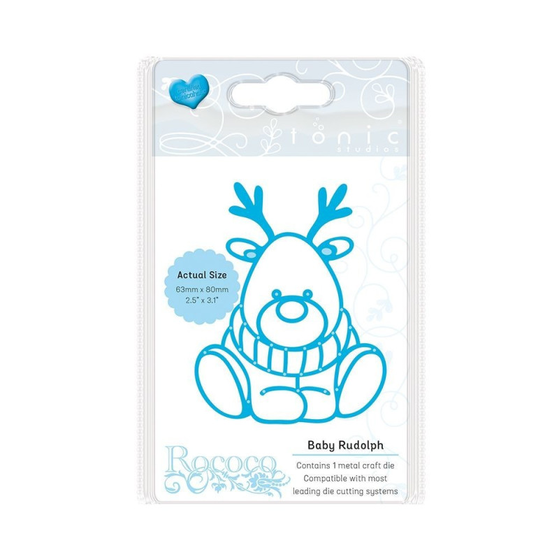 Fustella metallica Tonic Studios Rococo Petite Baby Rudolph