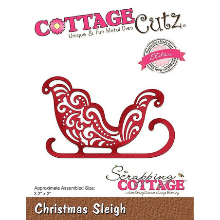 Fustella metallica Cottage Cutz Christmas Sleigh (Elites)
