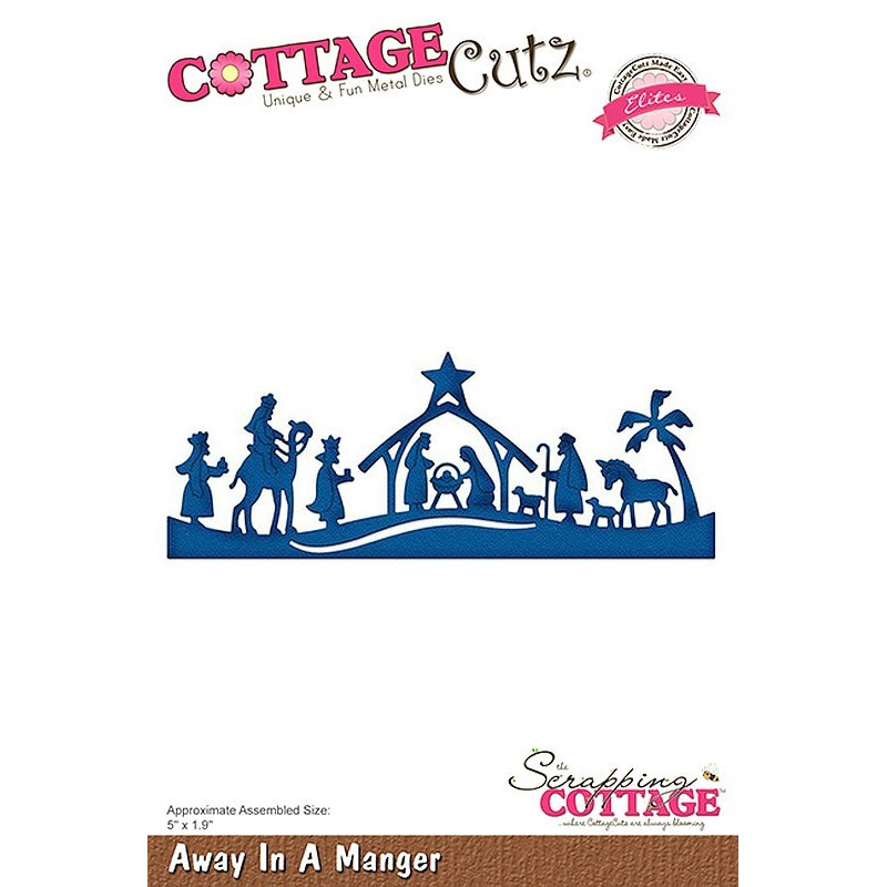 Fustella metallica Cottage Cutz Away In A Manger (Elites)