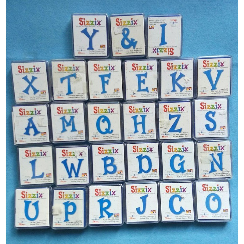 Fustella Sizzix Fun Serif Uppercase maiuscolo EDIZIONE LIMITATA