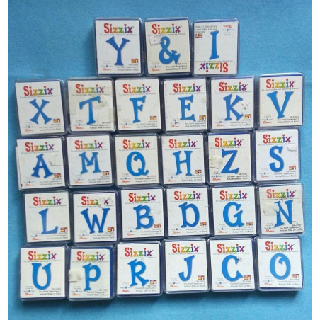 Fustella Sizzix Fun Serif Uppercase maiuscolo EDIZIONE LIMITATA