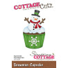Fustella metallica Cottage Cutz Snowman Cupcake