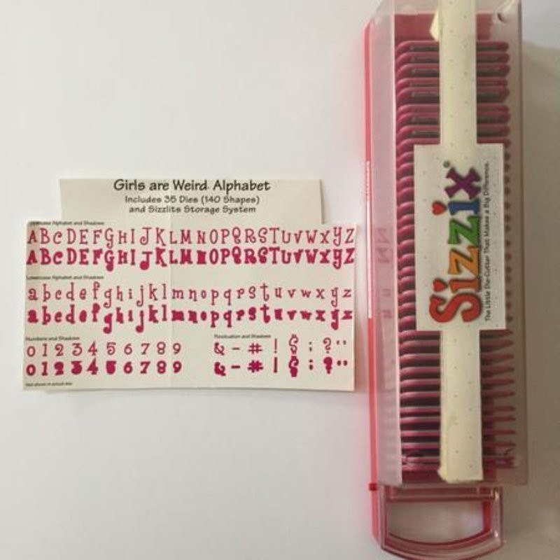 841182061225 - FUSTELLA SIZZIX 657482 ALFABETO SIZZLITS - SIZZIX