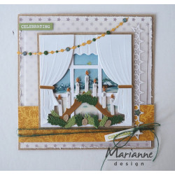 Fustella metallica Marianne Design Craftables Candle Bridge